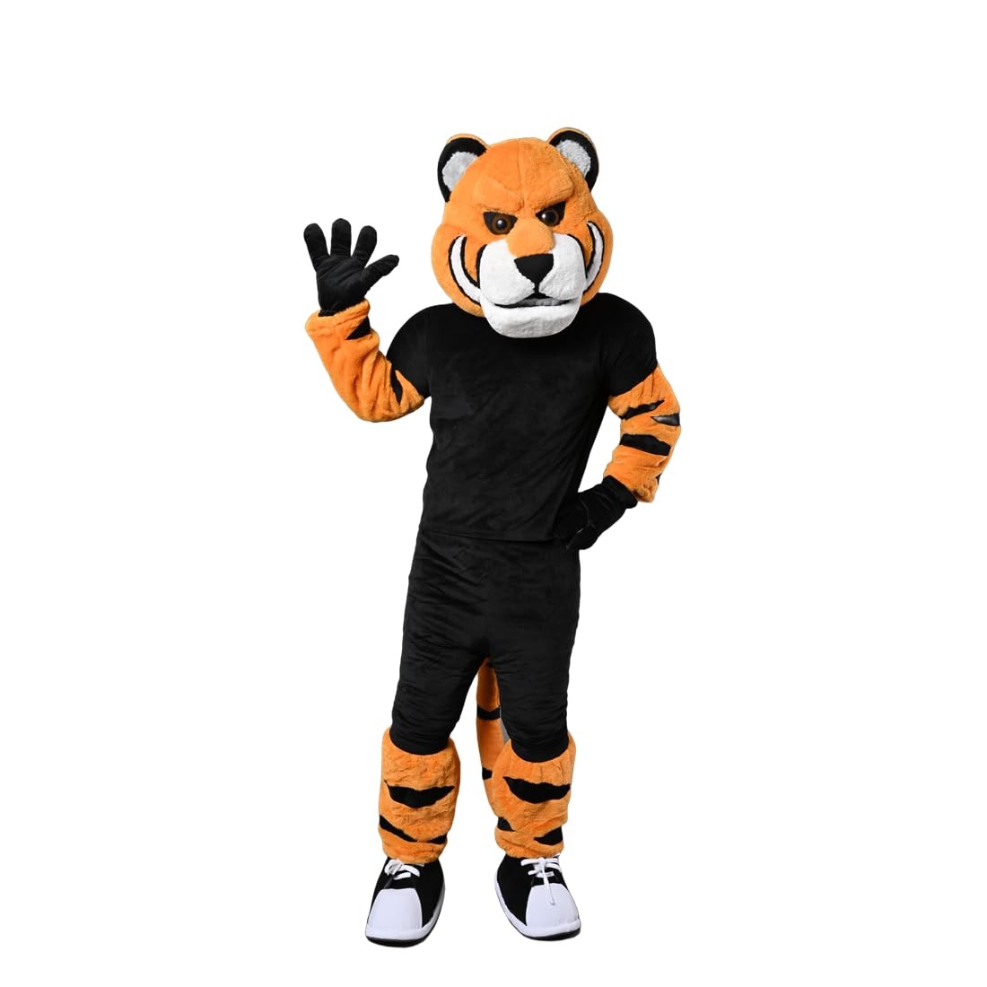 Orange Sports Tiger Costume Mascot Party Halloween Adult