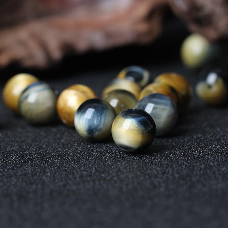 10 szt. 4-14 mm tygrysie oko kamienne koraliki, naturalny kamień tygrysie oko, okrągłe luźne koraliki, do produkcji biżuterii, naszyjnik, DIY, kryształowe koraliki