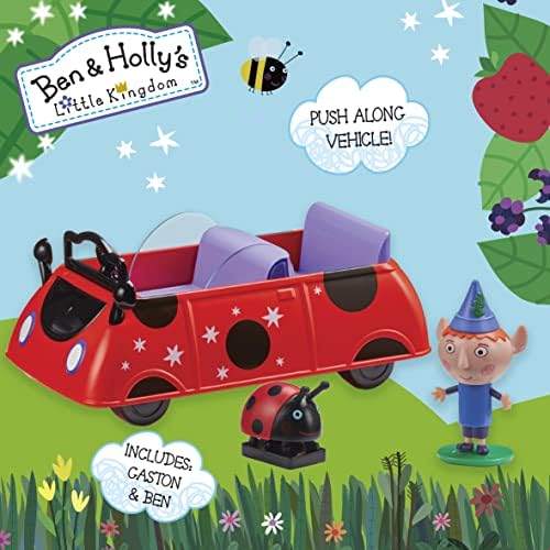 Ben & Holly Ben Elf's Gaston Buggy, Plush Along Car, Ben and Holly's Little Kingdom, Imaginative Play, Gift for 3 - 6 Year Old