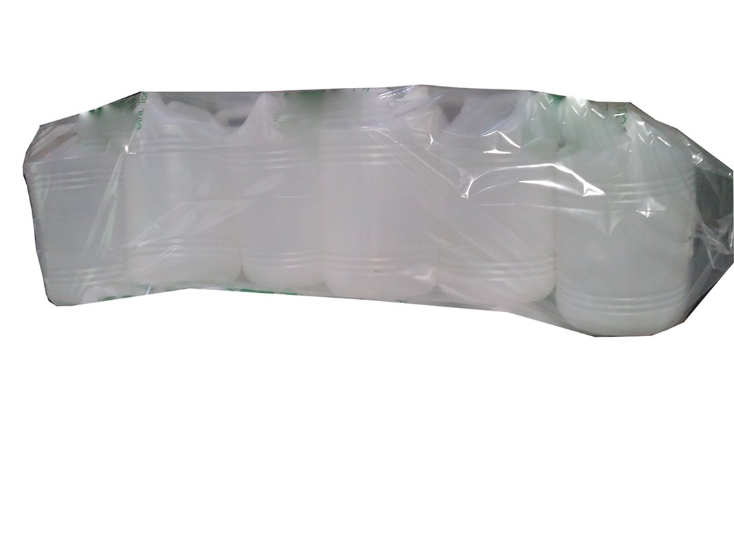 Garrafa de 10 Litros con Asa y Tapón de Seguridad | Polietileno de Gran Resistencia | Forma redonda |Diámetro de boca 32 mm | Pack de 12 unidades.