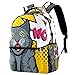 Mochila escolar de gran capacidad ajustable para la escuela, arte pop de gato sorpresa, Multicolor1