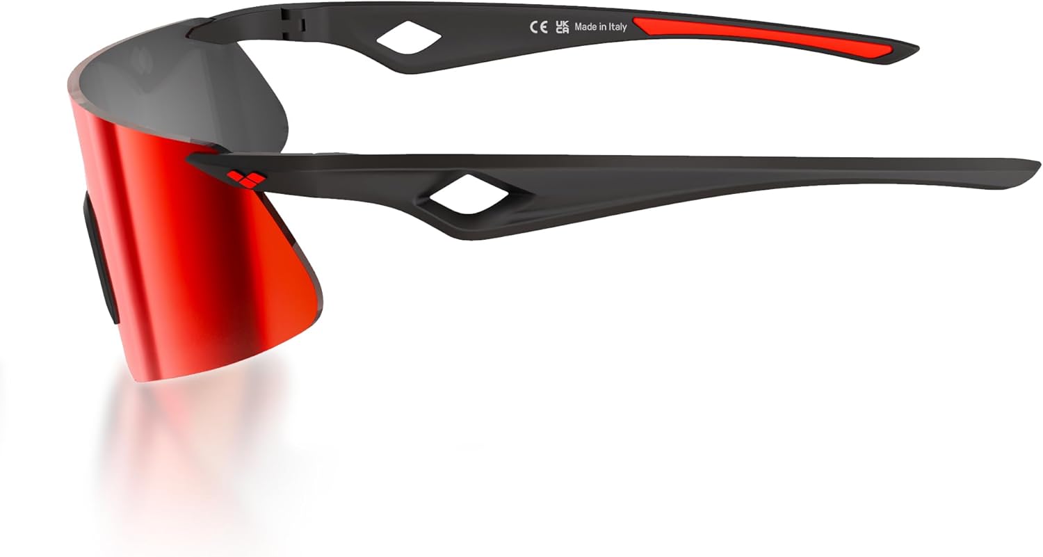 ARENA SAETTA sports sunglasses, lightweight frame, impact-resistant, UV-protected, hydrophobic, cat. 3 nose pad