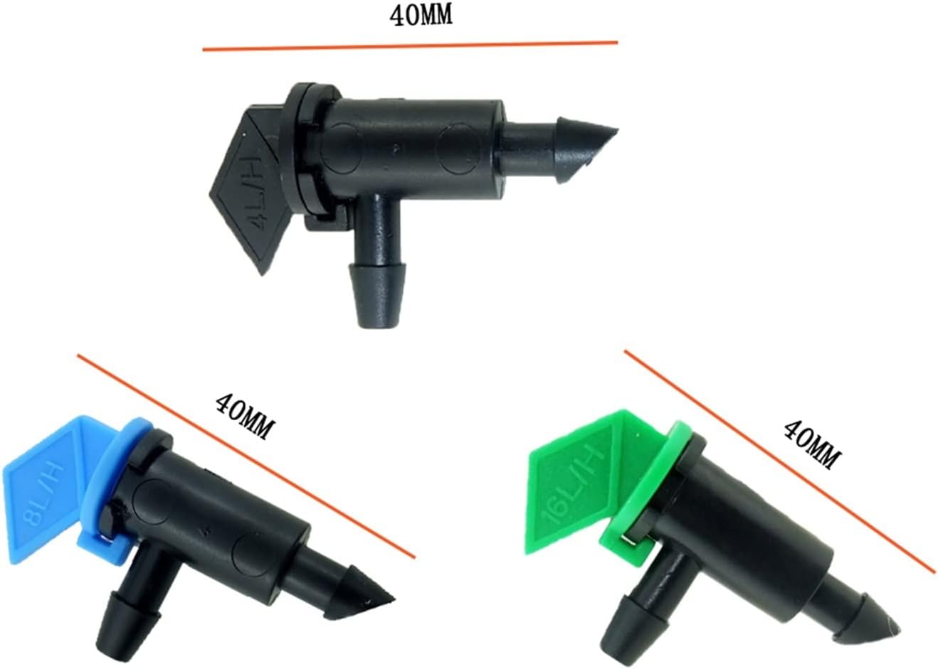 Gardening Irrigation Dripper Non-Pressure Compensation Disassembly Drip Irrigation Flag Launcher Flag Dripper Drip Irrigation 20 Pieces Set IT202