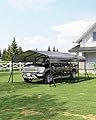 Garvee 12'x20' Metal Carport, Heavy Duty Car Ports Kit All-Weather for Pickup Trucks, Boats, RVs, Tractors, Reinforced Frame with Anchors