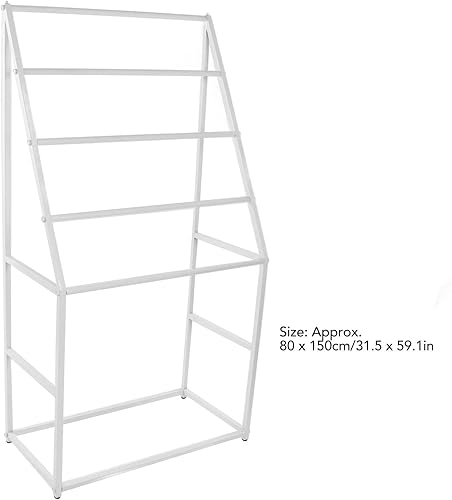 Miniatura 9 de Toallero multifuncional con diseño de 4 niveles, material de hierro estable, amplia aplicación, 31.5 x 59.1 in para piscinas, playas, vehículos