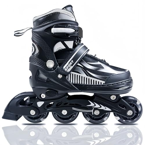 Inline-Skates für Kinder, Mädchen & Jungen im Alter von 4-6, 5-8, 6-12, 8-12 Jahren mit...