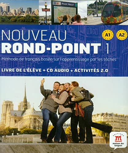  Nouveau rond-point 1. A1-A2. Per le Scuole superiori. Con CD Audio. Con e-book. Con espansione online: Livre de l\'élève + CD Audio