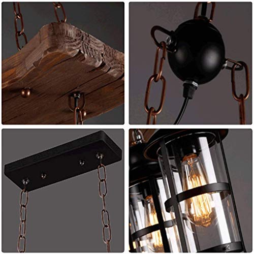 Legno Retro Lampada a Sospensione Bar Industriale