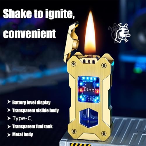 Encendedor sensor gravedad recargable de queroseno miniatura 5