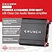 Crunch PX 1000.4 4 Channel 1000 Watt Amp A B Class Car Truck Motor Vehicle Stereo Power Amplifier, Lightweight 5.4 Pounds Black