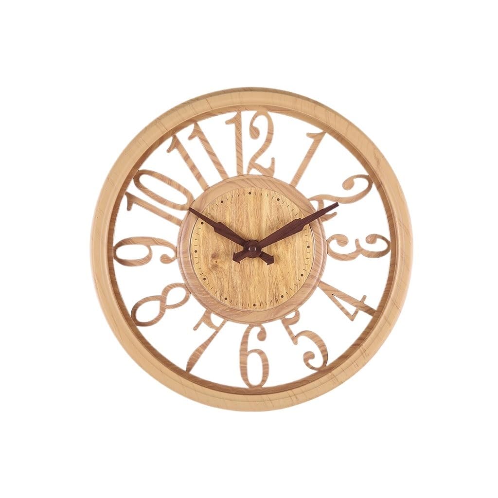 Orologio da parete Orologio da parete cavo in stile europeo, orologio da parete rotondo for soggiorno, camera da letto, ufficio, semplice Reloj De Pared