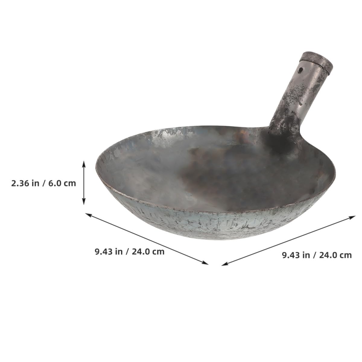 BESPORTBLE Pala de Metal para Estiércol Reutilizable Cucharón Grande de 24 Cm, Herramienta Resistente para Limpiar Lodo y Pozos de Aguas Residuales en Jardinería y Mantenimiento Agrícola