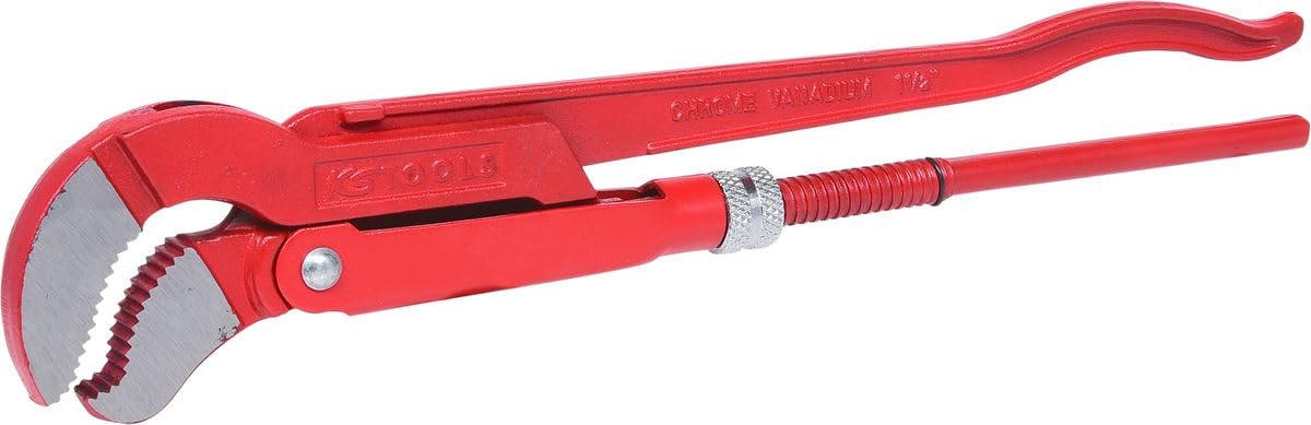 KS Tools 113.1500 Alicates para tubos en ángulo de 45°, 1,1/2"