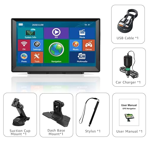 URFRU 7-Inch GPS Navigator for Car Truck RV, 2025 Offline Maps with Lifetime Free Updates, Touchscreen Sat Nav, Voice Guidance, Speed & Traffic Alerts, Custom Truck Routing - Image 10