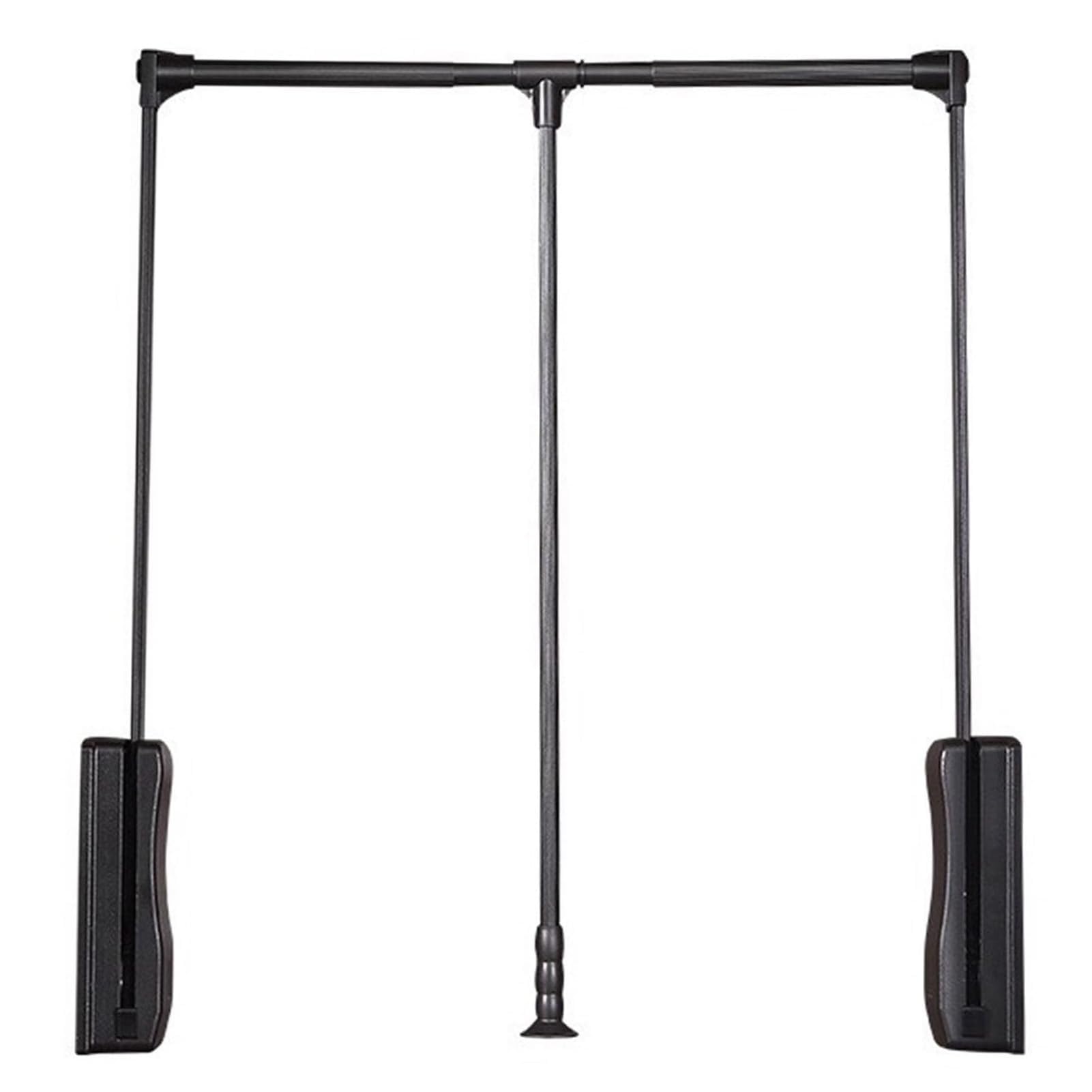 PZJDFDC Wardrobe Closet Rod - Heavy Duty Wardrobe Lifter, Adjustable Clothing Organizer Holder, Lift Pull Down Hanger Rod, Soft Return Adjustable Width Clothes Rack