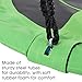 Hey! Play! Saucer Swing – 40” Diameter Hanging Tree or Swing Set Outdoor Playground or Backyard Play Accessory Round Disc with Adjustable Rope, Green/Black