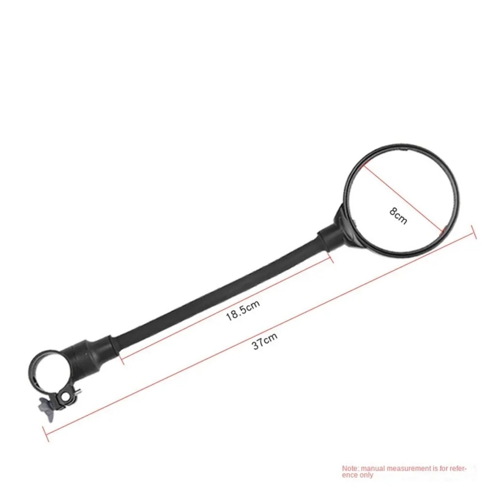 Lot De 2 Rétroviseurs Longs pour Guidon De Vélo, 360°, pour VTT, Route, Moto, Flexibles Et Réglables Miroir Latéral