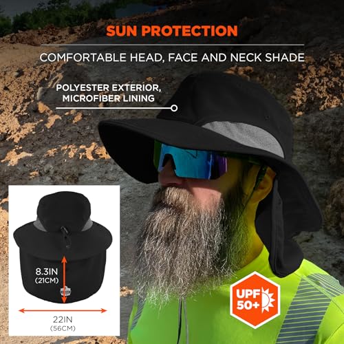 Image of Ergodyne Chill Its 8934 Ranger Hat with Neck Shade