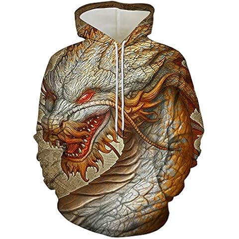 Hoodie Chinese Element Dragon 3D Digital Printing Hooded Men's and Women's Loose Casual Plus Size Sweatshirt-C78_4XL Cover