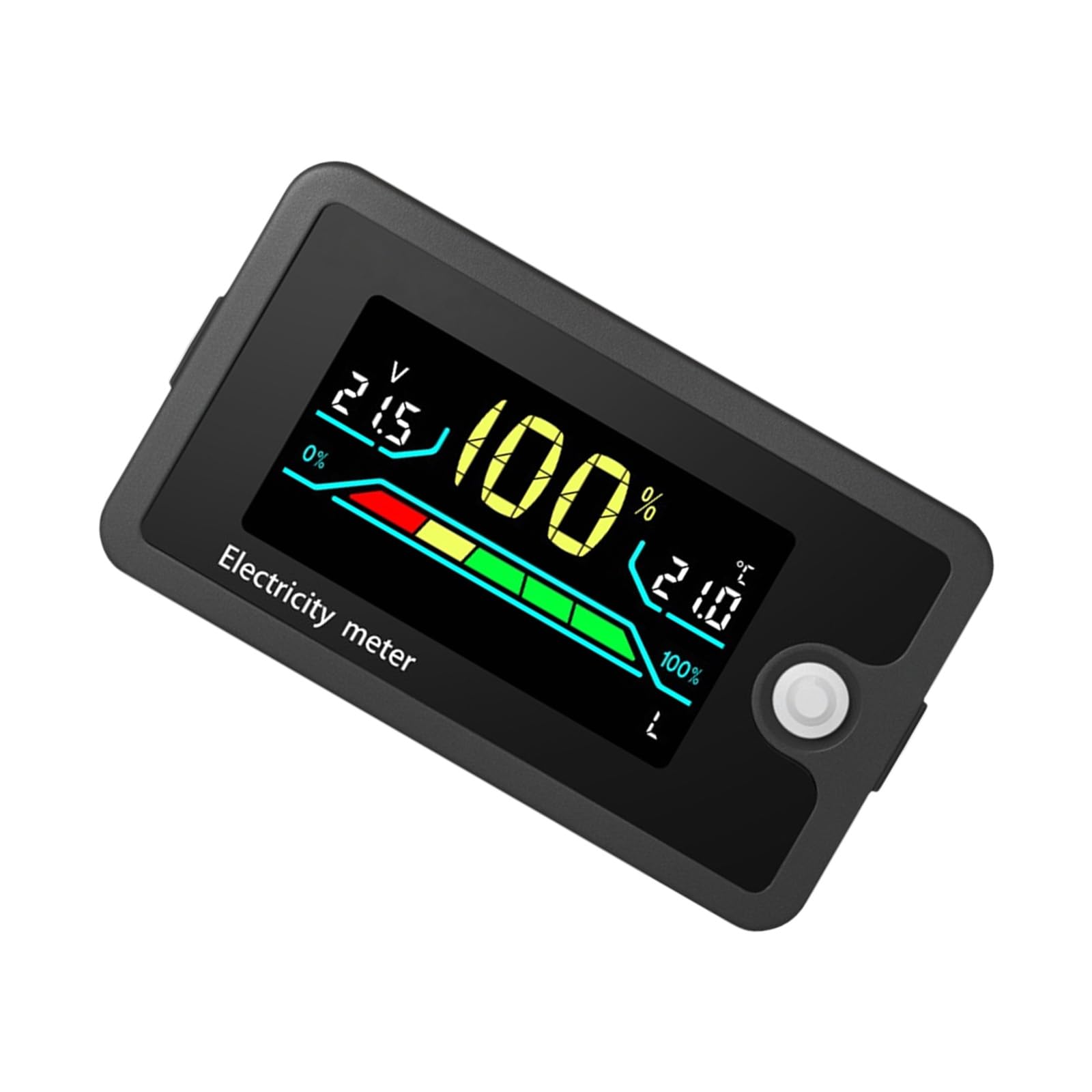Nvoqilin 8-100V Battery Meter, Batteries Capacity Voltages Indicators, Leads-Acid & Lithiums Charging Discharge Monitors Battery Capacity Indicators