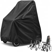 Wheelchair Cover for Falcon Mobility Ultra-Lite Waterproof Mobility Scooter Protector Cover Rolling Walker Cover Accessories,Black-L115 * 75 * 130cm