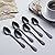 Seeshine Black Silverware Set for 6, 30-Piece Stainless Steel Flatware Set, Shiny Black Metal Cutlery Set, Include Fork, Knife and Spoon Set, Dishwasher Safe
