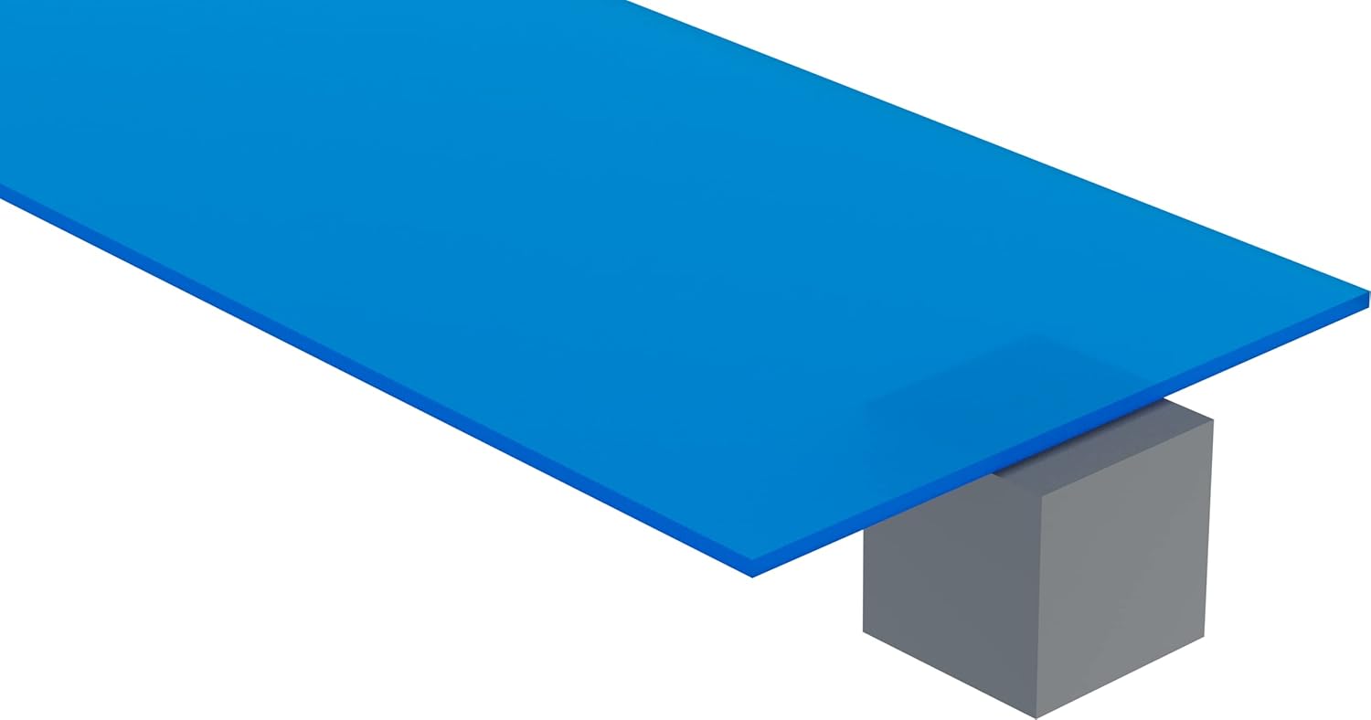 2648 Sky Blue, Translucent, Acrylic Sheet, 6MM (1/4) Thick, 36 W x 48 L