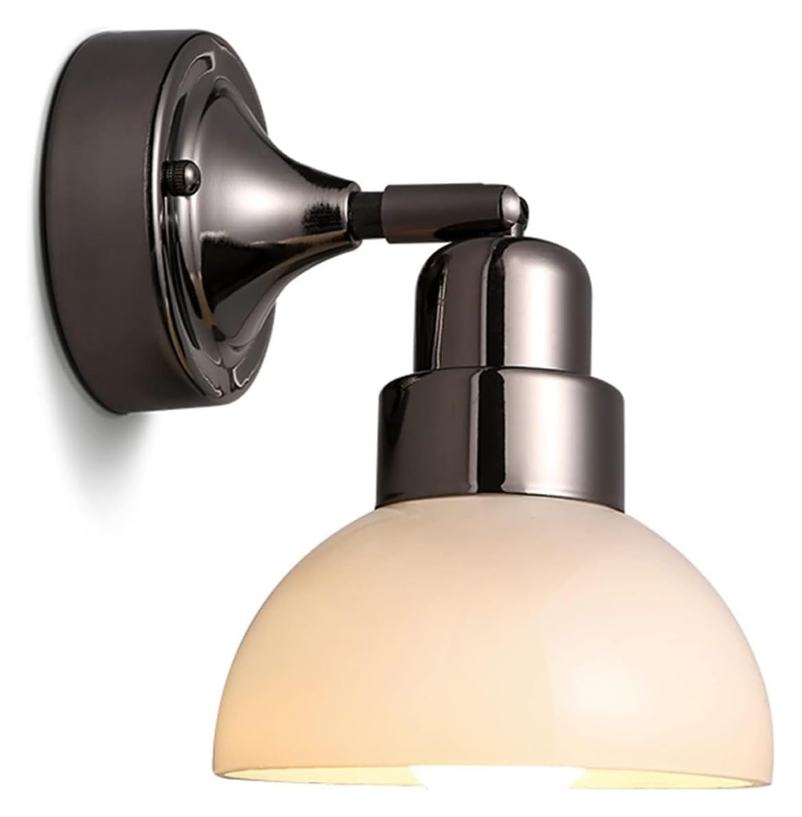 HYJAUSXB Wall Lamps Sconces Sconces, Sconce, European wall light Electroplating Metal Bedroom Bedside Lamp Small Study Reading Light Bathroom Adjustable Mirror H