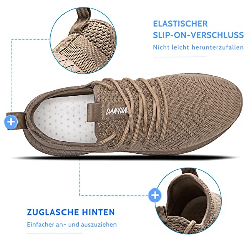 Tvtaop Damen Sneaker Laufschuhe Turnschuhe Straßenlaufschuhe rutschfest Leichtgewichts Atmungsaktiv Walkingschuhe Outdoor Tennisschuhe Sportschuhe Freizeitschuhe,36-42 EU – Bild 4