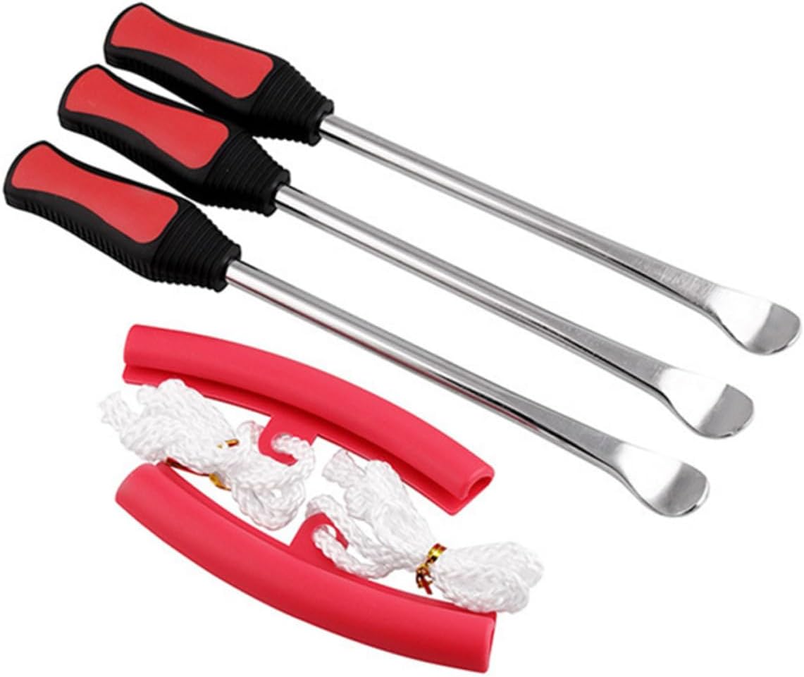 Carbon Steel Tire Lever Tool Kit Dismounting Set Mounting Tool Rim Protector for Bike