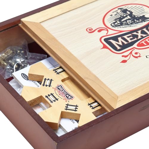 Front Porch Classics 53303 Mexican Train Domino Set In Wooden Collector Box From Front Porch Classics thumb #5