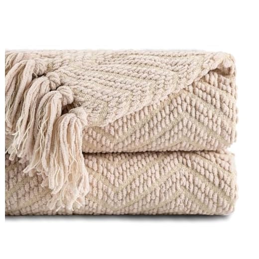 25+ Must-Have Elements for a Nancy Meyers Bedroom Aesthetic 3 BATTILO HOME Beige Throw Blanket for Couch, Knitted Beige Throw for Bed, Neutral Throw Blankets Tan Throw Blanket for Room Decor Housewarming Gifts, 50" x 60"
