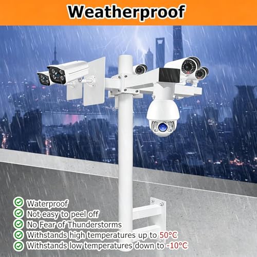 Support de caméra de surveillance en métal bras long rigide traité extérieur - 6