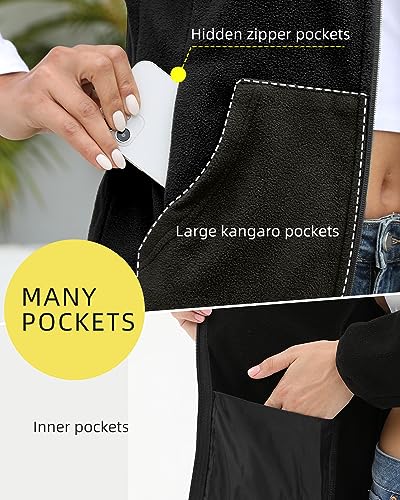 Argstar Women's Fleece Jacket with 6 Pockets (XS-2XL)3