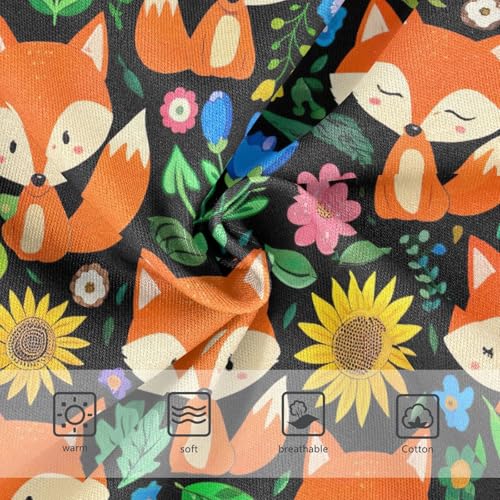 Joisal Cotton Toddler Girls Underwear Cute Colorful Cartoon Foxes Cute Panties Girl Personalized Briefs Kids Undies 2t3