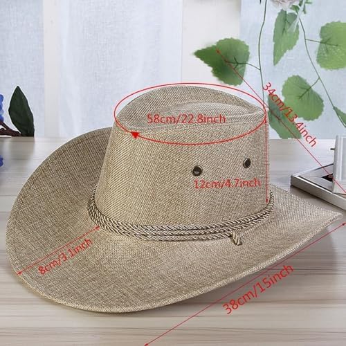 Cappello Da Sole Panama Con Protezione Per Il Collo – Leggero E Traspirante Per Uomo - 3