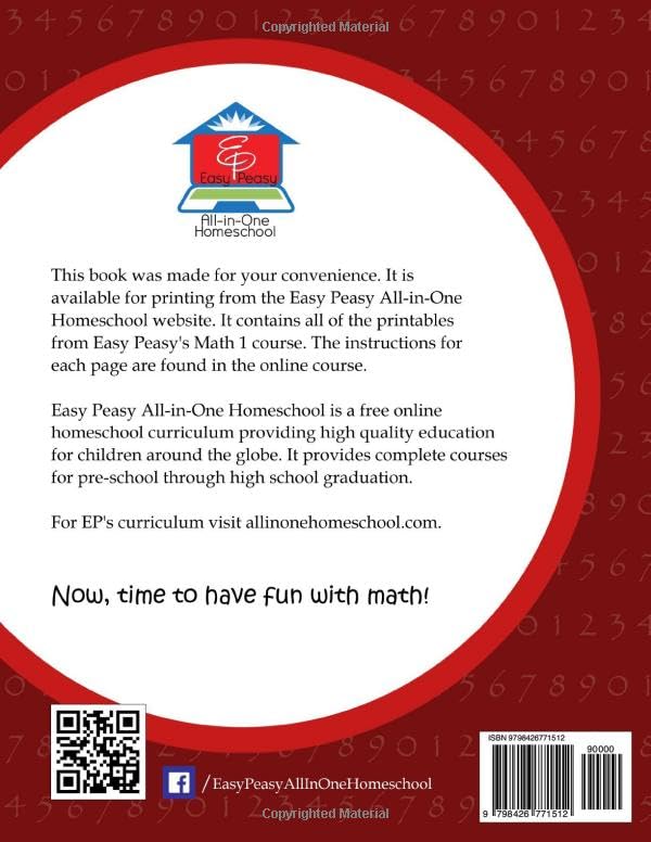EP Math 1 Printables: Part of the Easy Peasy All-in-One Homeschool - Image 2