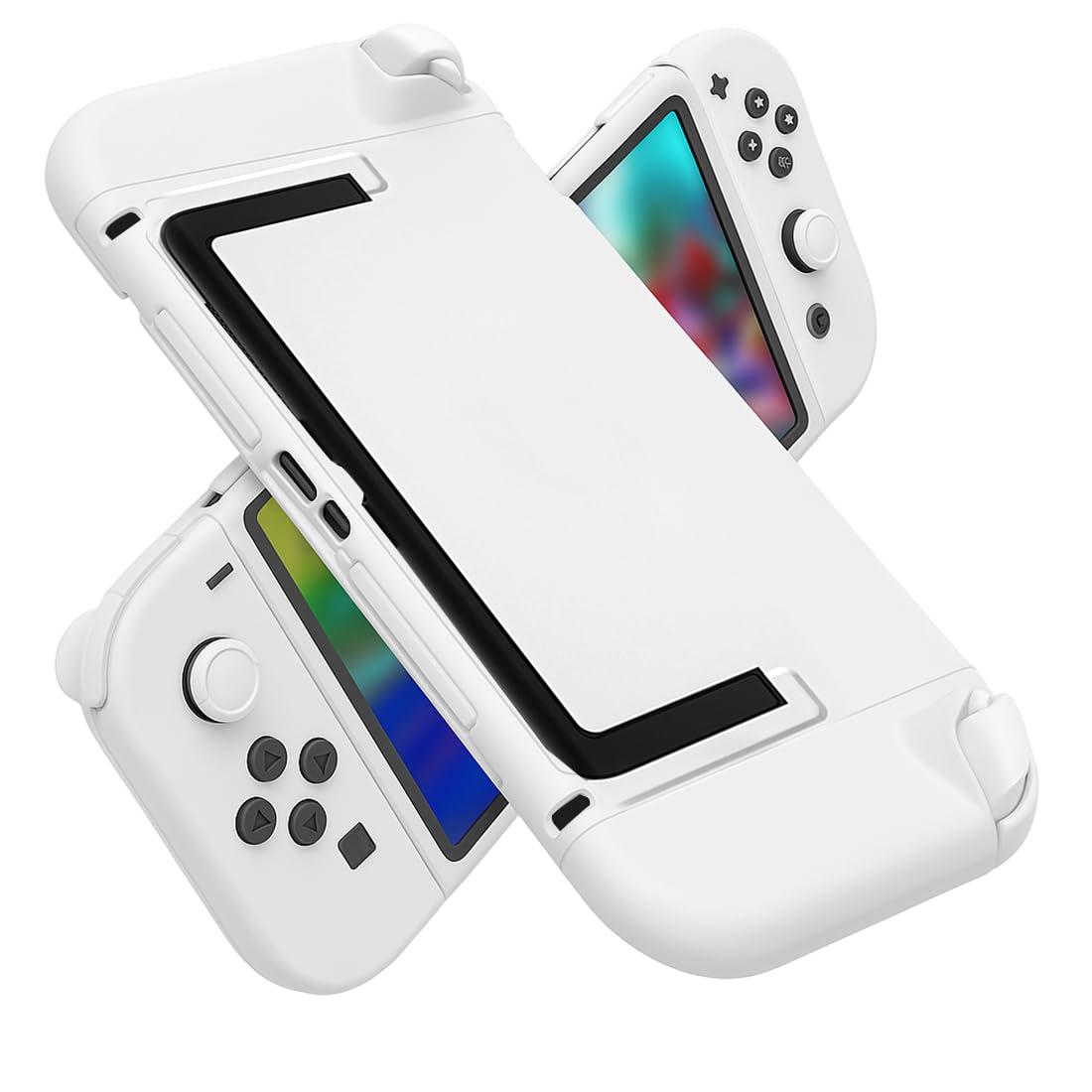 GXGM 1 PCS Cover per Custodia Nintendo Switch 2,Accessori per Console di Gioco,Grip Ergonomico Antiscivolo Custodia Switch 2, Custodia Protettiva Custodia Rigida,Bianco