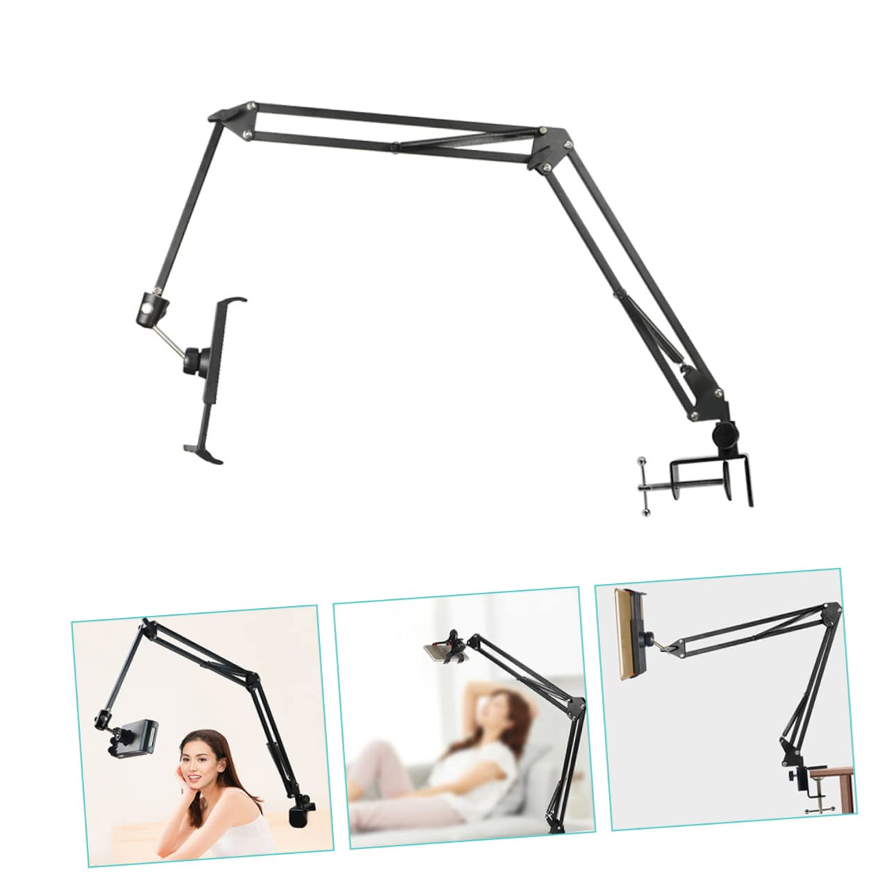 Soporte para Teléfono Móvil Brazo Ajustable Plegable Soporte De Cabecera