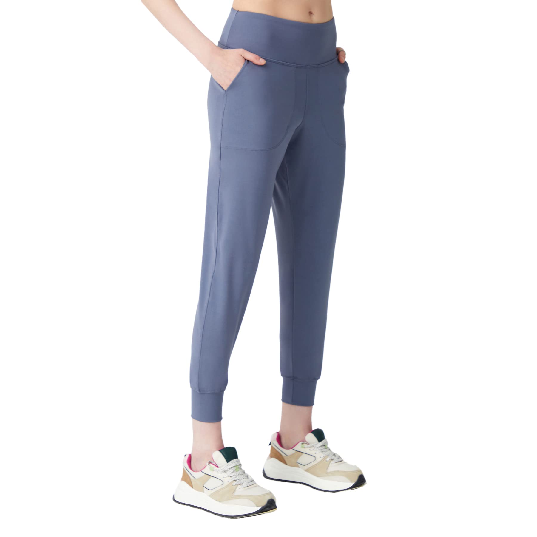 LOS OJOS Joggers for Women - Women Sweatpants for Yoga, Fitness, Workout, Running, Pilates Charcoal
