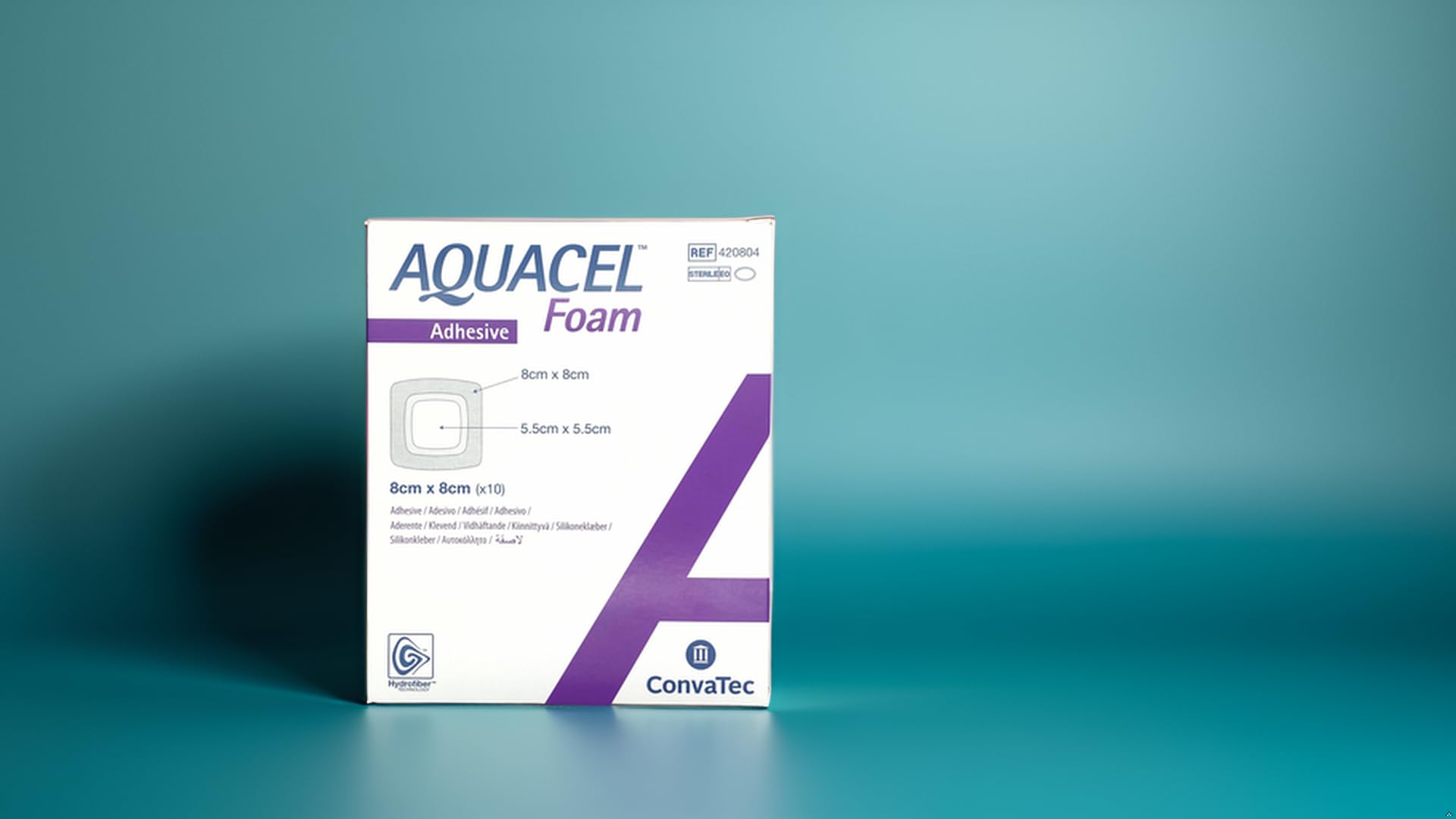 AQUACEL Foam samoprzylepny opatrunek 8 x 8 cm