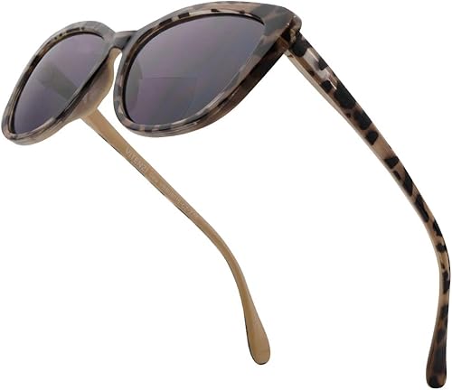 VITENZI Gafas de sol con lectores para mujer, gafas de sol de lectura tintadas, gafas de sol Bifocales, Gela, M