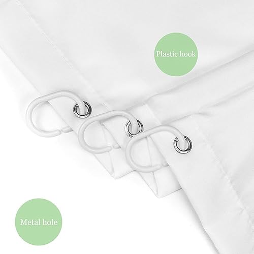 Miniatura 3 de Juego de 4 piezas de baño de Navidad con cortina de ducha, alfombras, cubierta de tapa de inodoro y tapete de baño, árbol de Navidad, Papá Noel,