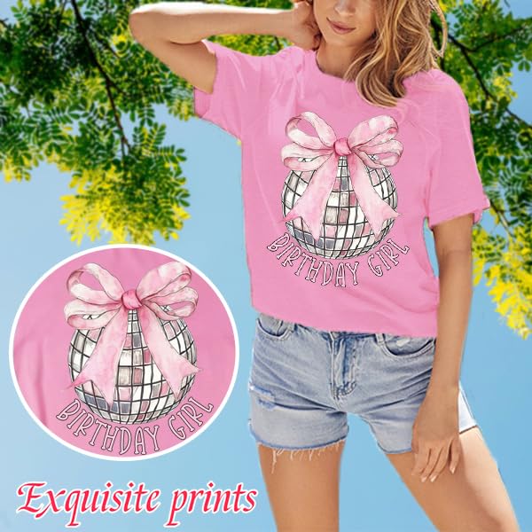 Image of Happy Birthday Shirts for Women Cute My Day My Way Birthday Girl T Shirt