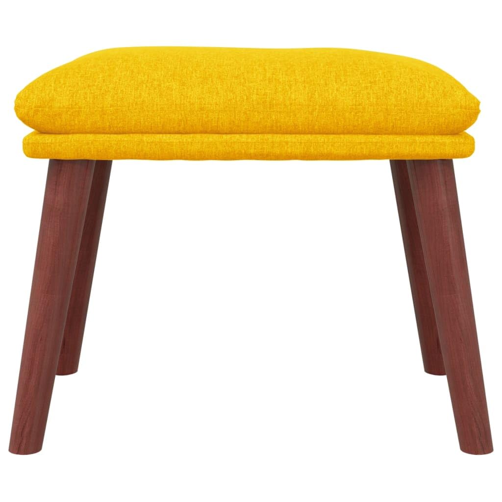 pouf poggiapiedi,pouf contenitore rotondo,Poggiapiedi Giallo Senape 45x29,5x35 cm in TessutoGeeignet für Wohnzimmer, Schlafzimmer, Bad