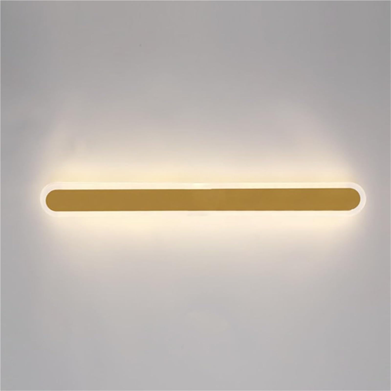 HCZKIUJY Wall Lamps & Sconces Outdoor Waterproof Linear Wall Light with Black Metal e and Acrylic Shade, Long Sconce, Decorative Courtyard Lighting Fixture, Background Atmosphere Lamps(Gold-30CM)