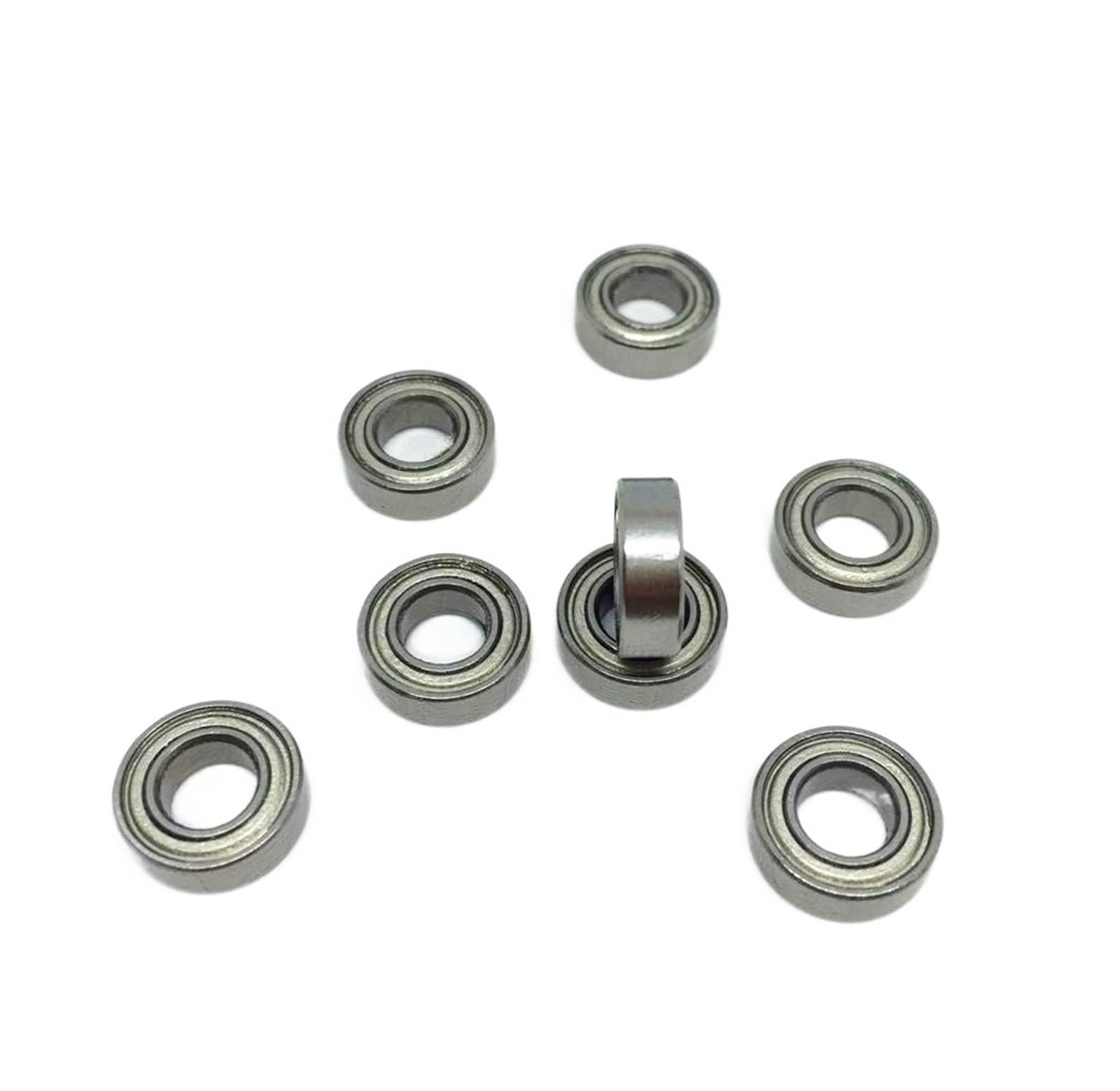 VSPPJYFG Bimetal Seal Shield Micro deep Groove Bearing 10pcs MR126ZZ 6x12x4mm Deep Groove Ball Bearing Miniature Bearing