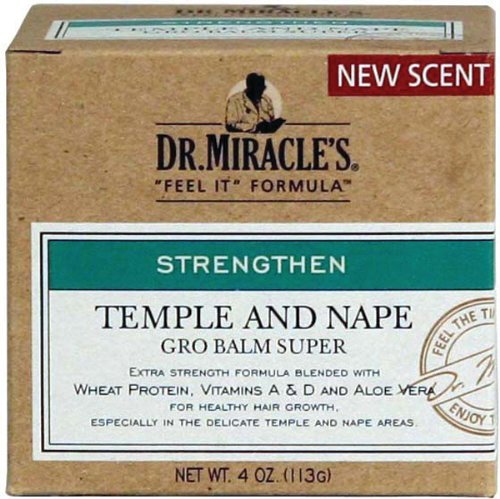 Dr. Miracle's Temple & Nape Balm, Super Strength 4 oz. (Pack of 2) by Dr. Miracle