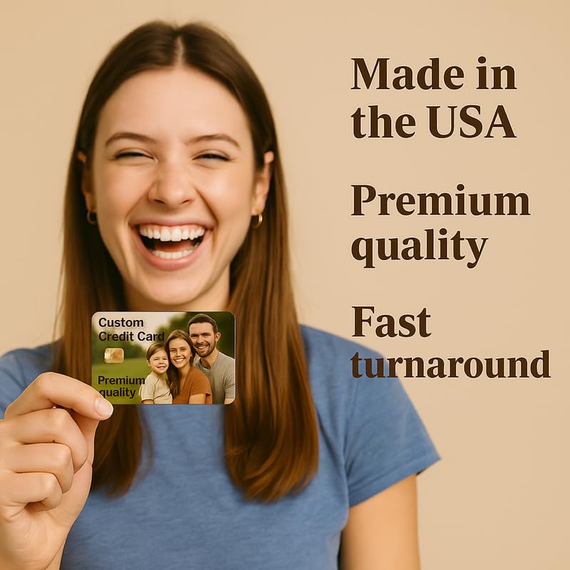 Custom Credit Card Skin with Debit Card Skin - Waterproof Personalized Image Bank Ready Cover - Removable Premium Durable Credit Cards Sticker3