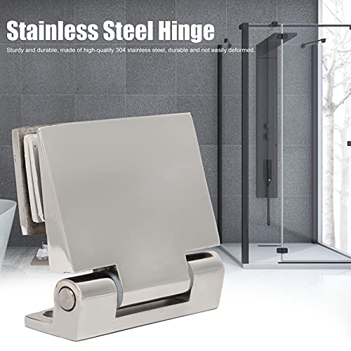 TOPINCN Stainless Steel Inclined Single Side Hinge, Rust Resistant Bathroom Glass Door Hinge, Defult, default - Image 3